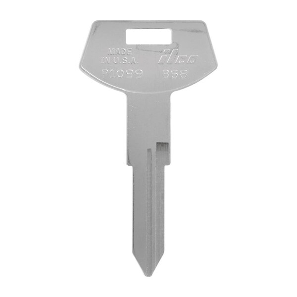 Hillman Automotive Universal Key Blank for B68 Double Sided for GM - Case of 10; Silver - 5965405
