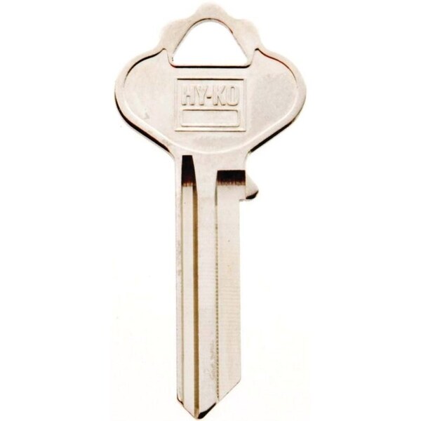 Hy-Ko Key Blank, Brass, Nickel, For: ILCO Cabinet, House Locks and Padlocks - 11010IN28