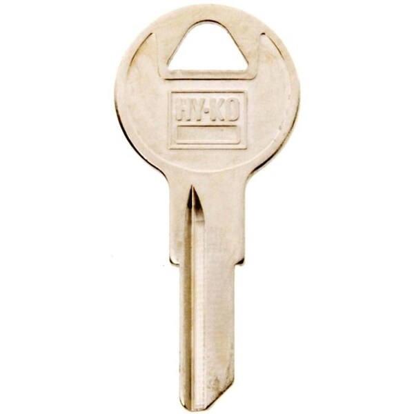 Hy-Ko Key Blank, Brass, Nickel, For: Yale Cabinet, House Locks and Padlocks - 11010Y103