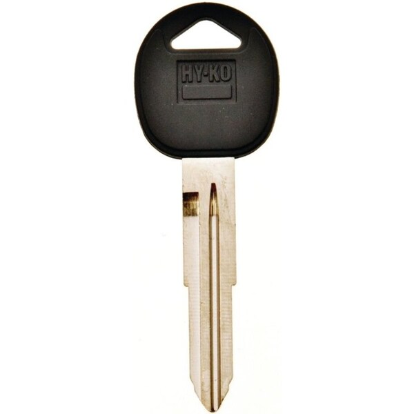 Hy-Ko Automotive Key Blank, Brass/Plastic, Nickel, For: Hyundai Vehicle Locks - 12005HY12
