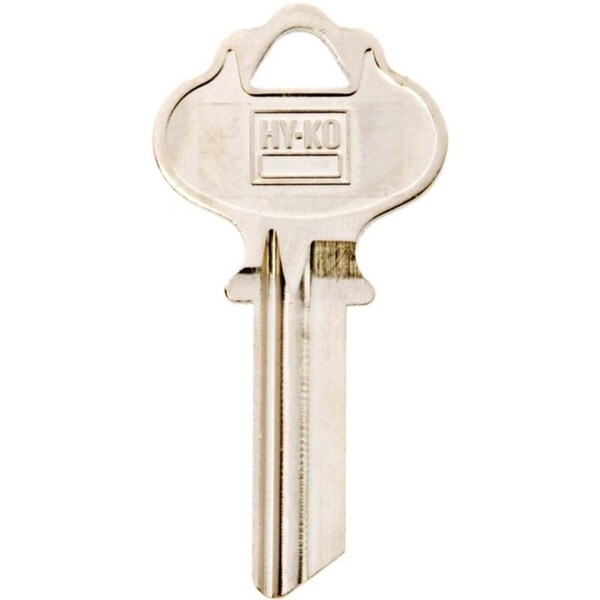 Hy-Ko Products Hy-Ko Key Blank, Brass, Nickel, For: ILCO Vehicle Locks - 11010IN2