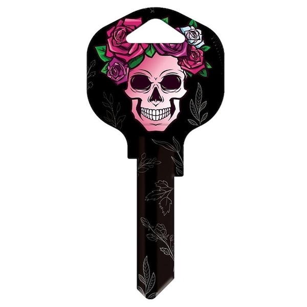 Hy-Ko Key Blank, Brass, Painted, For: Kwikset KW1, Titan KW10 Keyways - 15005KW1-SKLP