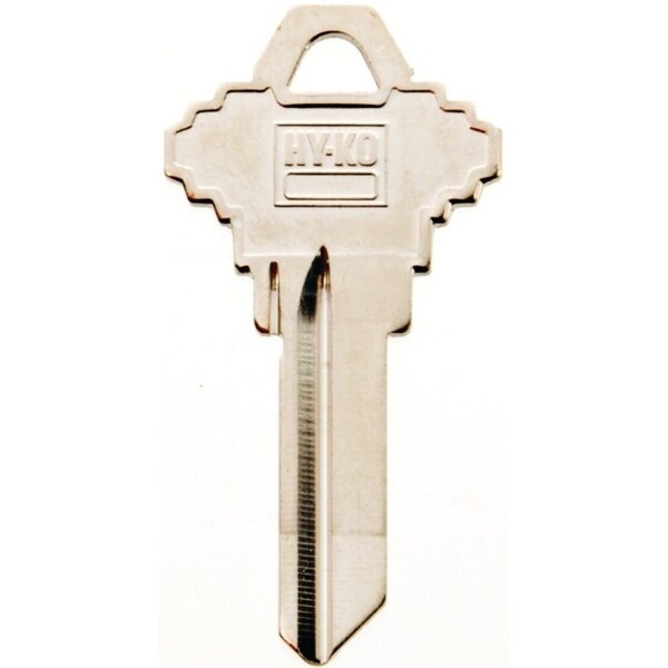 Hy-Ko 21250SC1 Key Blank, Brass, Nickel, For Schlage SC1 Keyways - 11050SC1