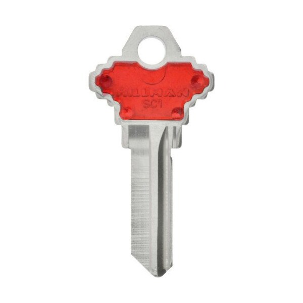 Hillman HILLMAN ColorPlus Traditional Key Automotive Key Blank SC1 Single, PK5 - 86240