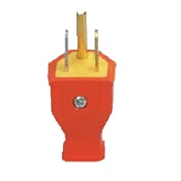 Eaton Wiring Devices SA399O Enchufe Recto de 3 Hilos a Tierra - Naranja - 6088447