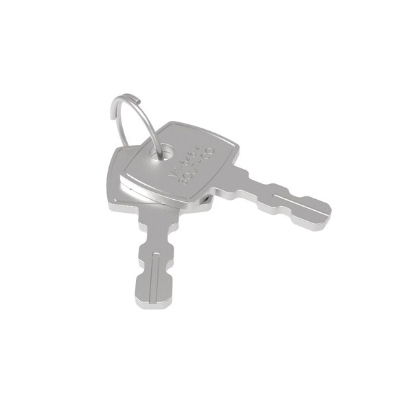 Southco Keys, 2 per ring, Stainless Steel - M1-546