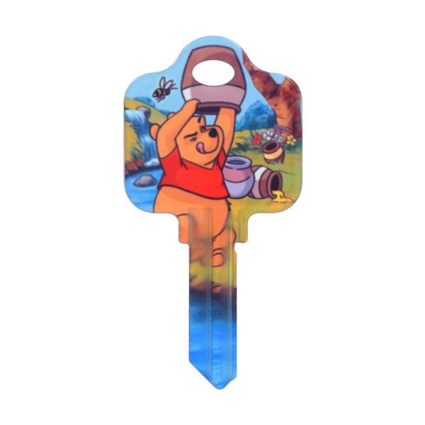 Hillman HILLMAN Disney Winnie The Pooh House Key Blank 68 SC1 Single For Schlage Locks - 87652