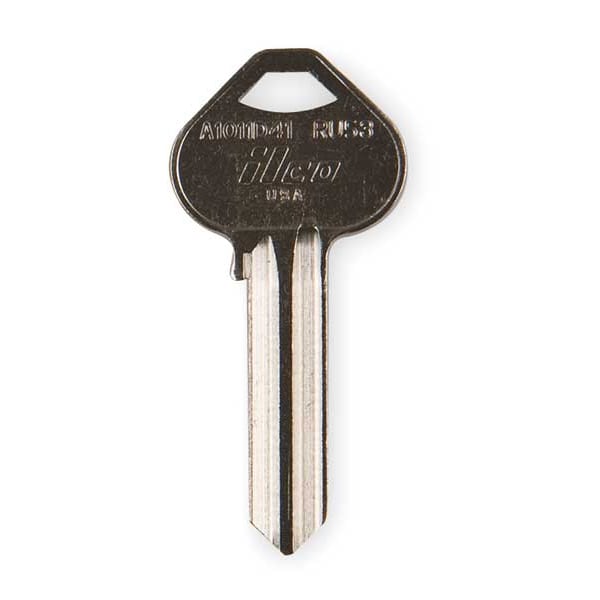Kaba Ilco Key Blank, Brass, Russwin Lock, PK10 - A1011D41-RU53