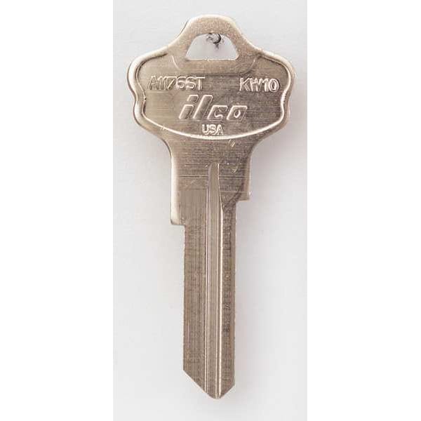 Kaba Ilco Key Blank, Brass, Type KW10, 6 Pin, PK10 - A1176ST-KW10