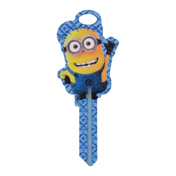 Hillman Minions Minion House/Padlock Universal Key Blank Double, 5PK - 94479