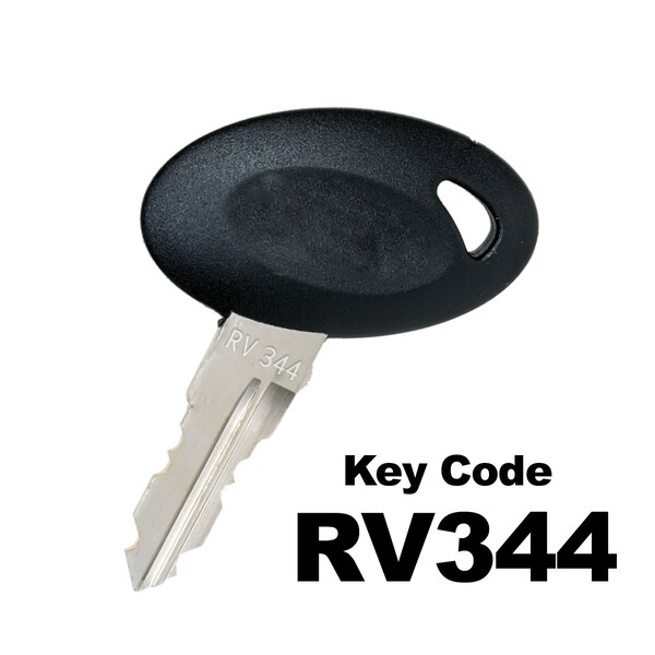 Bauer RV KEY, RV344  , Black, Egg Shaped, Precut - KEY-RV-344