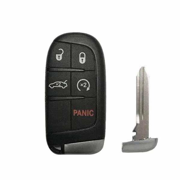 Keyless Factory KeylessFactory:2011-2019 Dodge Chrysler Jeep / 5-Button Smart Key SHELL (SKS-CHY-1446-5) - SKS-CHY-1446-5