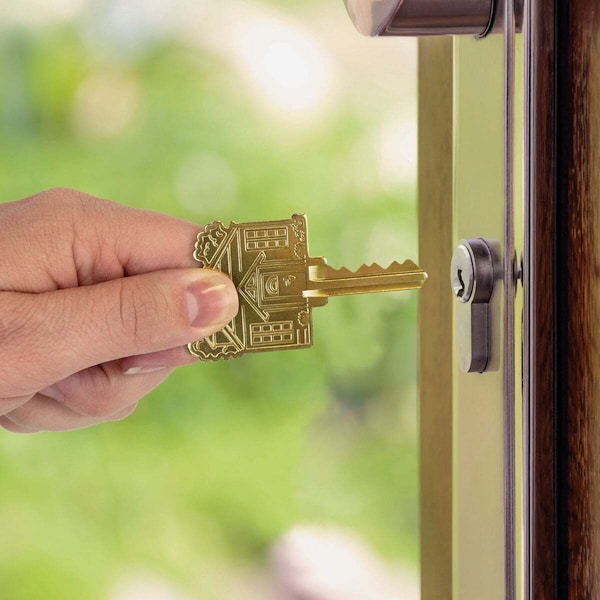 Lucky Line Brass Home Key Shapes Decorative House Key - SC1 ADA Friendly - B405S