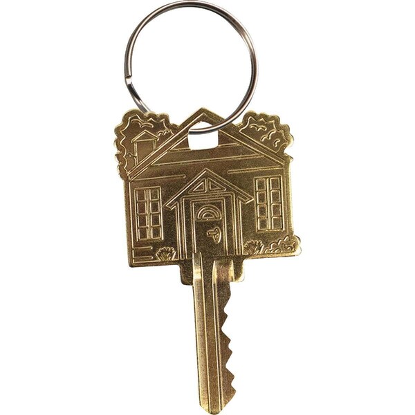 Lucky Line Brass Home Key Shapes Decorative House Key - SC1 ADA Friendly - B405S