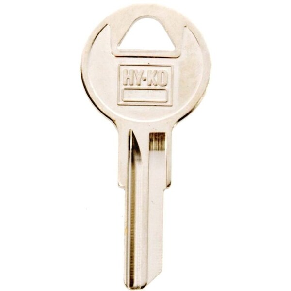 Hy-Ko Key Blank, Brass, Nickel, For: Yale Cabinet, House Locks and Padlocks - 11010Y105