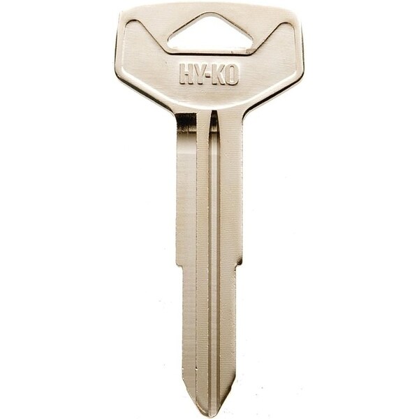 Hy-Ko Automotive Key Blank, Brass, Nickel, For: Toyota Vehicle Locks - 11010TR44