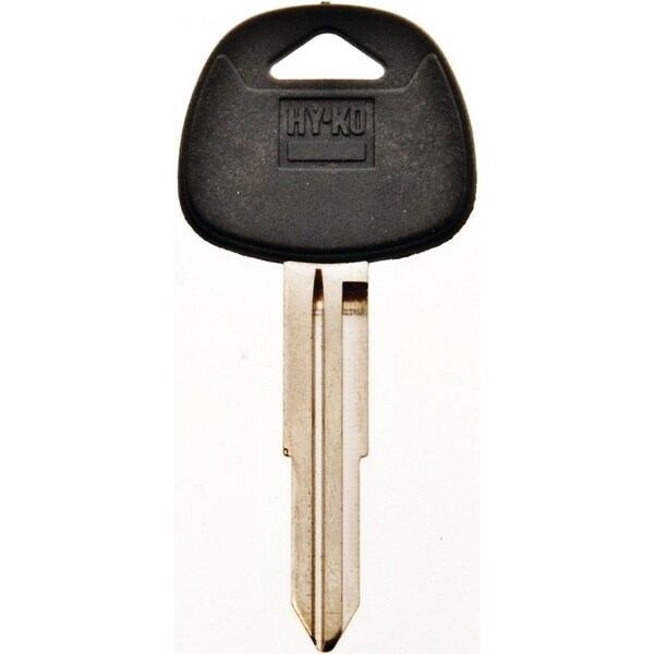 Hy-Ko Automotive Key Blank, Brass/Plastic, Nickel, For: Hyundai Vehicle Locks - 12005HY14