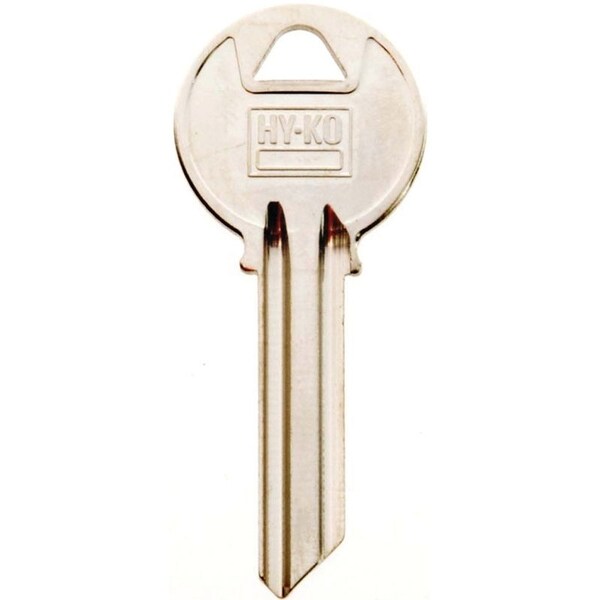 Hy-Ko Key Blank, Brass, Nickel, For: Yale Cabinet, House Locks and Padlocks - 11010Y2