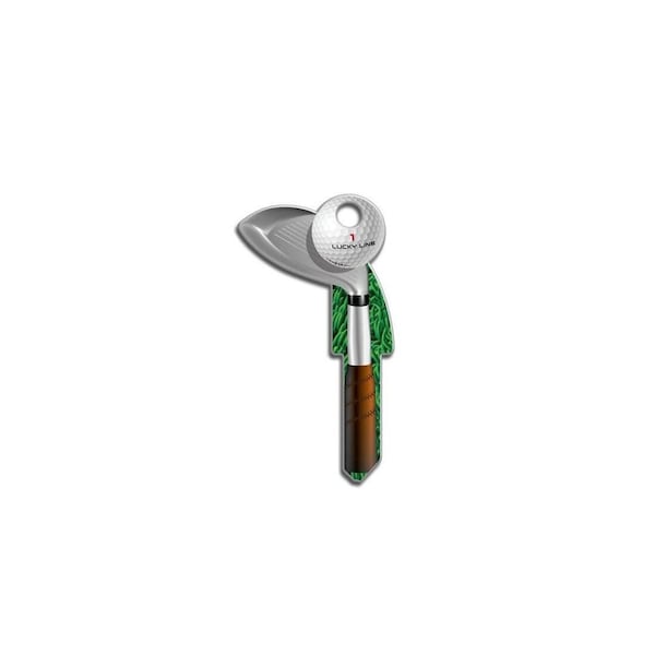 Lucky Line Key Shapes Series Key Blank, Brass, Enamel, For: Kwikset Locks - B119K