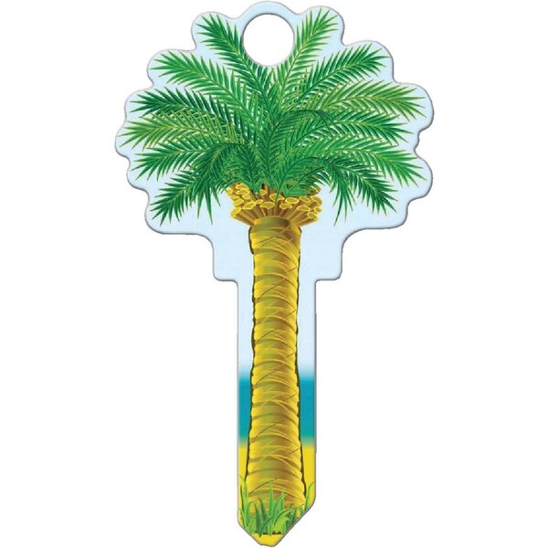 Lucky Line Key Shapes Series Key Blank, Brass, Enamel, For: Kwikset Locks - B112K
