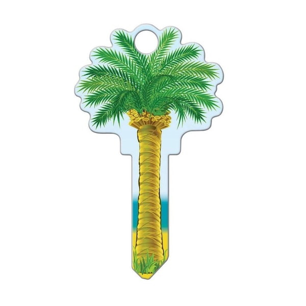 Lucky Line Key Shapes Series Key Blank, Brass, Enamel, For: Kwikset Locks - B112K