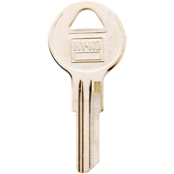 Hy-Ko Key Blank, Brass, Nickel, For: Yale Cabinet, House Locks and Padlocks - 11010Y11
