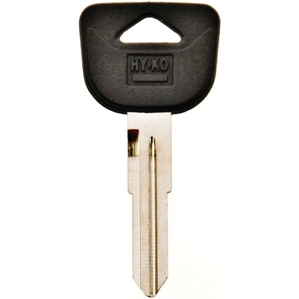 Hy-Ko Automotive Key Blank, Brass/Plastic, Nickel, For: Honda Vehicle Locks - 12005HD91