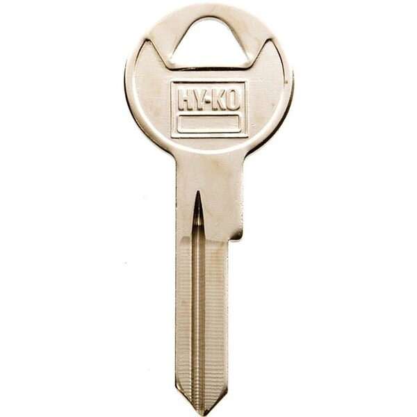 Hy-Ko Key Blank, Brass, Nickel, For Ford, Lincoln, Mercury Vehicles - 11010H26