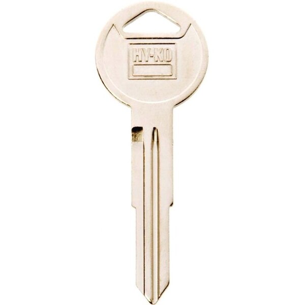 Hy-Ko Automotive Key Blank, Brass, Nickel, For: Honda Vehicle Locks - 11010HD104