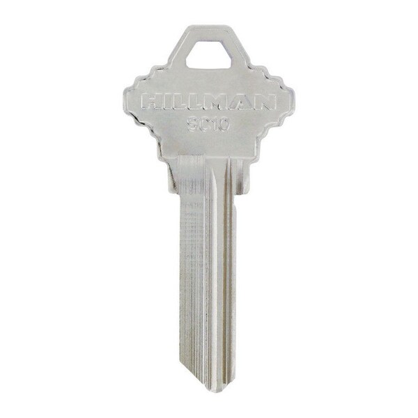 Hillman HILLMAN Traditional Silver House/Office Key Blank 125 SC10 Single For Schlage Locks, PK4 - 88612