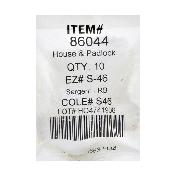 Hillman HILLMAN Sargent Traditional Key House/Office Universal Key Blank RB S-46 Single, PK10 - 86044