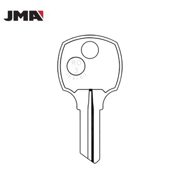 Jma JMA: RO3 / 1069N National 5-Wafer Cabinet Key - Brass - JMA-NTC-10DE