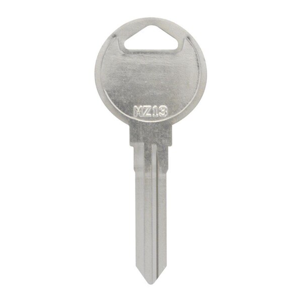 Homecare Products Automotive Blank MZ13 Double Sided Universal Key for Mazda - Silver, 10PK - HO3328655