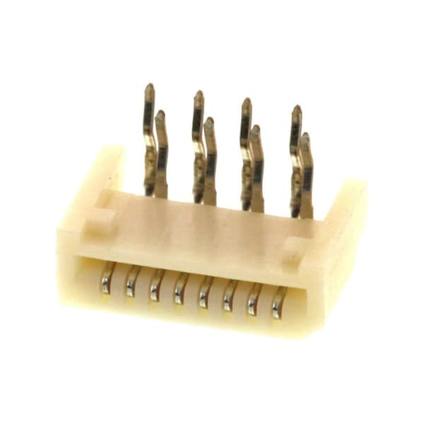 Conector Ffc/Fpc de Molex, 8 contactos, 1 fila, hembra, ángulo recto, paso de 0.039 pulgadas, terminal de soldadura - 528070810.