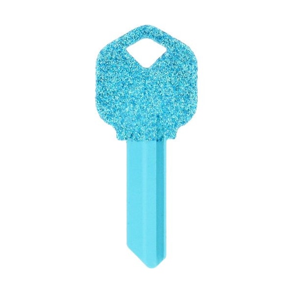 Hillman HILLMAN DIVA Blue Glitter House/Office Universal Key Blank KW1 Single - 89945