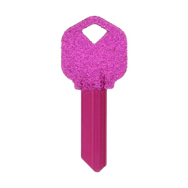 Hillman HILLMAN DIVA Blue Glitter House/Office Universal Key Blank KW1 Single - 89945