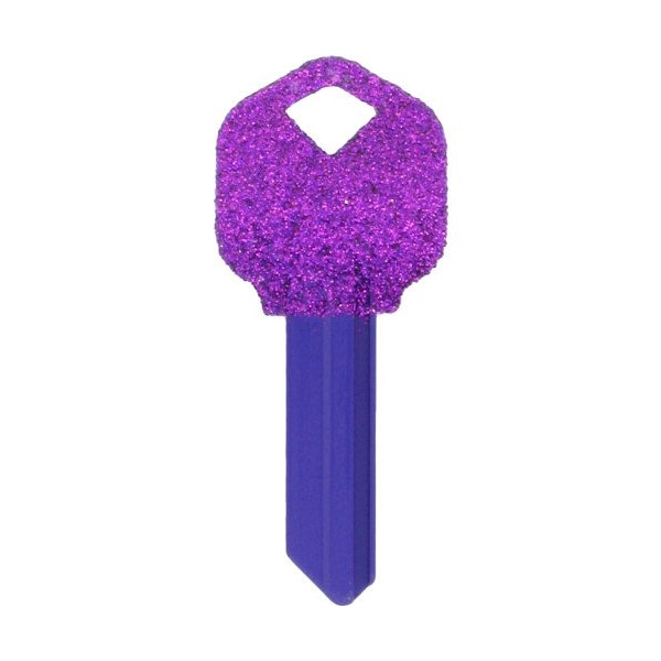 Hillman HILLMAN DIVA Blue Glitter House/Office Universal Key Blank KW1 Single - 89945