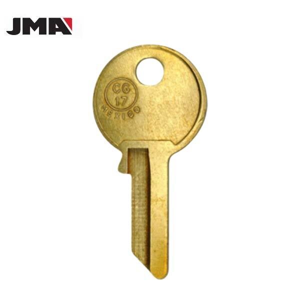 Jma JMA: CG17 / KP1 / 1041Y Chicago Cabinet Key - Brass - JMA-CHI-13DE