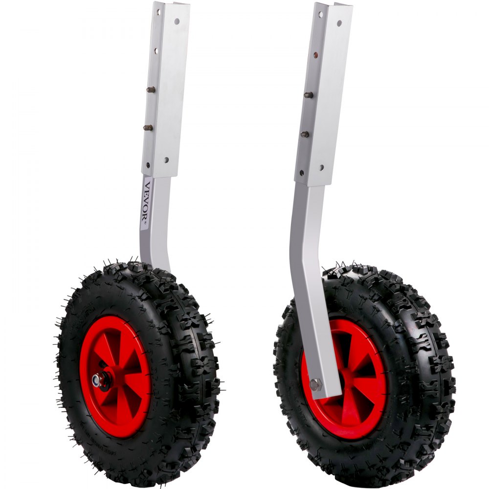 VEVOR Boat Launching Wheels, 12" Boat Transom Launching Wheel, 500 LBS Loading Capacity Inflatable Boat Launch Wheels, Aluminium Alloy Transom Launching Dolly Wheels with 4 PCS of Quick Release Pins - CYXSLYCB125003U3AV0