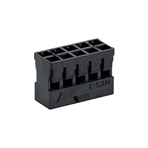 Conector de placa Molex, 16 contactos, 2 filas, hembra, paso de 0.079 pulgadas, terminal de engarce, con seguro, negro - 511101651