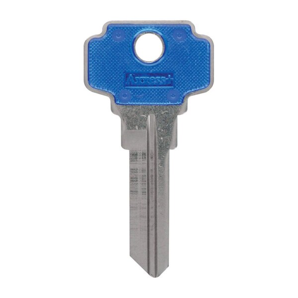 Homecare Products House of Office 70-Single Sided Universal Key Blank, Blue, 4PK - HO612207
