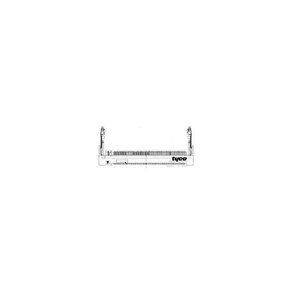 Conector de módem FAX de 0.8MM PITCH SKT 124P - 6318228-1 de Te Connectivity