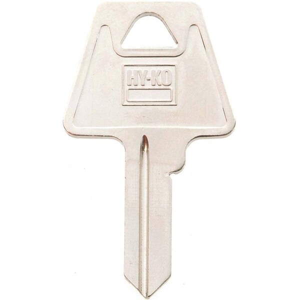 Hy-Ko Key Blank, Brass, Nickel, For American Cabinet, House Locks and Padlocks - 11010AM3