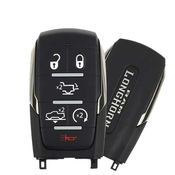 Oem REF: 2019 - 2020 Ram 1500 Longhorn Smart Key 6-Button / Starter / Tailgate / Air Suspension / P - RSK-ULK284