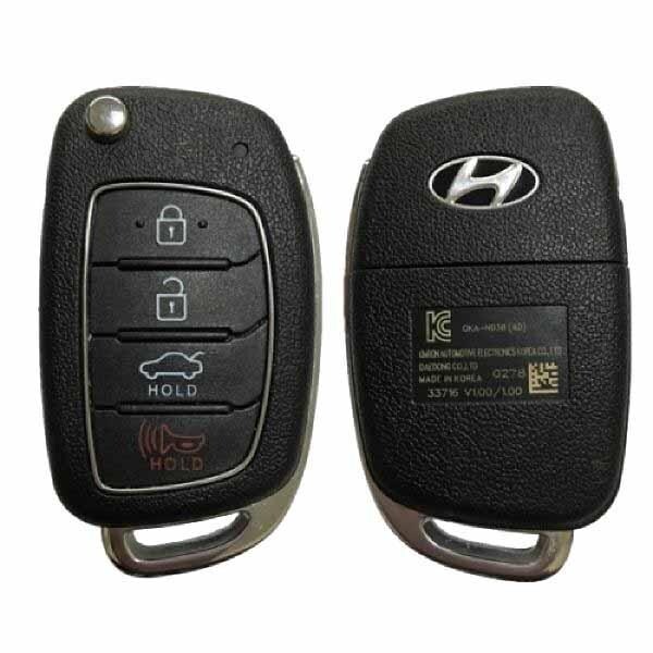 Oem OEM: NEW:   2017-2018 Hyundai Elantra / 4-Button Flip Key / PN: 95430-F2000 / OKA-NO38 - RFK-HY-F2001