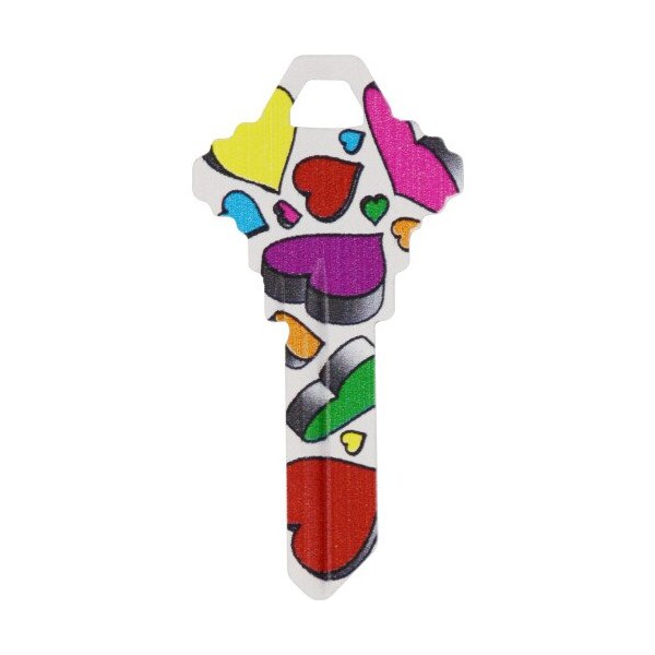 Hillman HILLMAN Wackey Hearts House/Office Universal Key Blank SC1 Single, PK6 - 89916