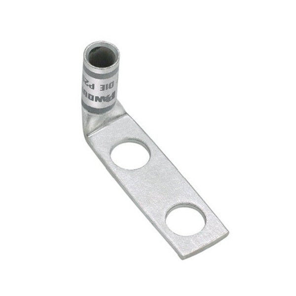 Perno de compresión de cobre Panduit, 2 orificios, #8 AWG, 1/4 (6.4mm) Stud, LCD8-14BF-L - LCD8-14BF-L.