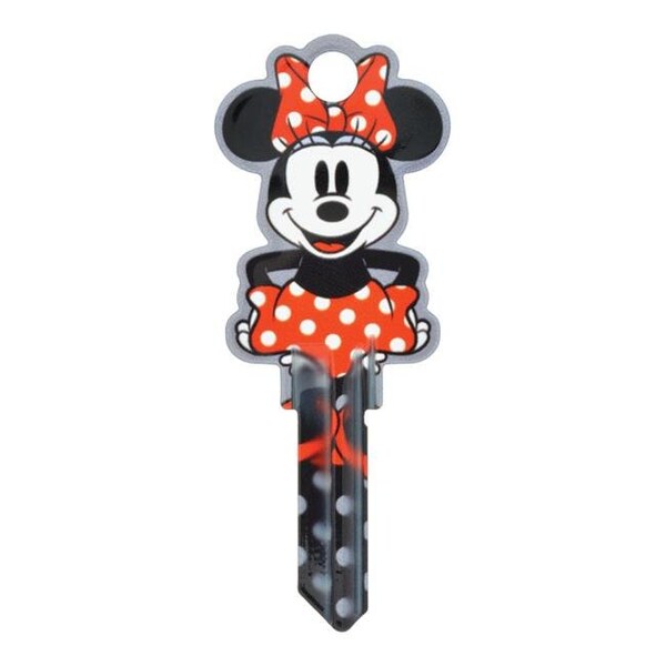 Hillman Hillman 5005213 Disney Minnie Mouse House & Padlock Universal Key Blank with 68-SC1 Double Sided Case - Pack of 5 - 5005213