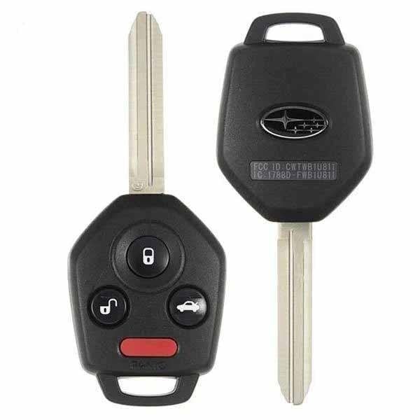 Oem NEW:  SUBARU 4 BUTTON REMOTE KEY COMBO CWTWB1U811 / 57497-FJ230 / 57497-AL00A / 57497-FJ021 / B - RHK-SUB-FJ021