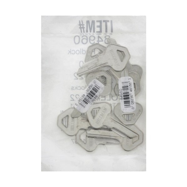 Hillman HILLMAN Traditional Key House/Office Universal Key Blank Single For Ace Padlocks (88/25 Key), PK10 - 84960